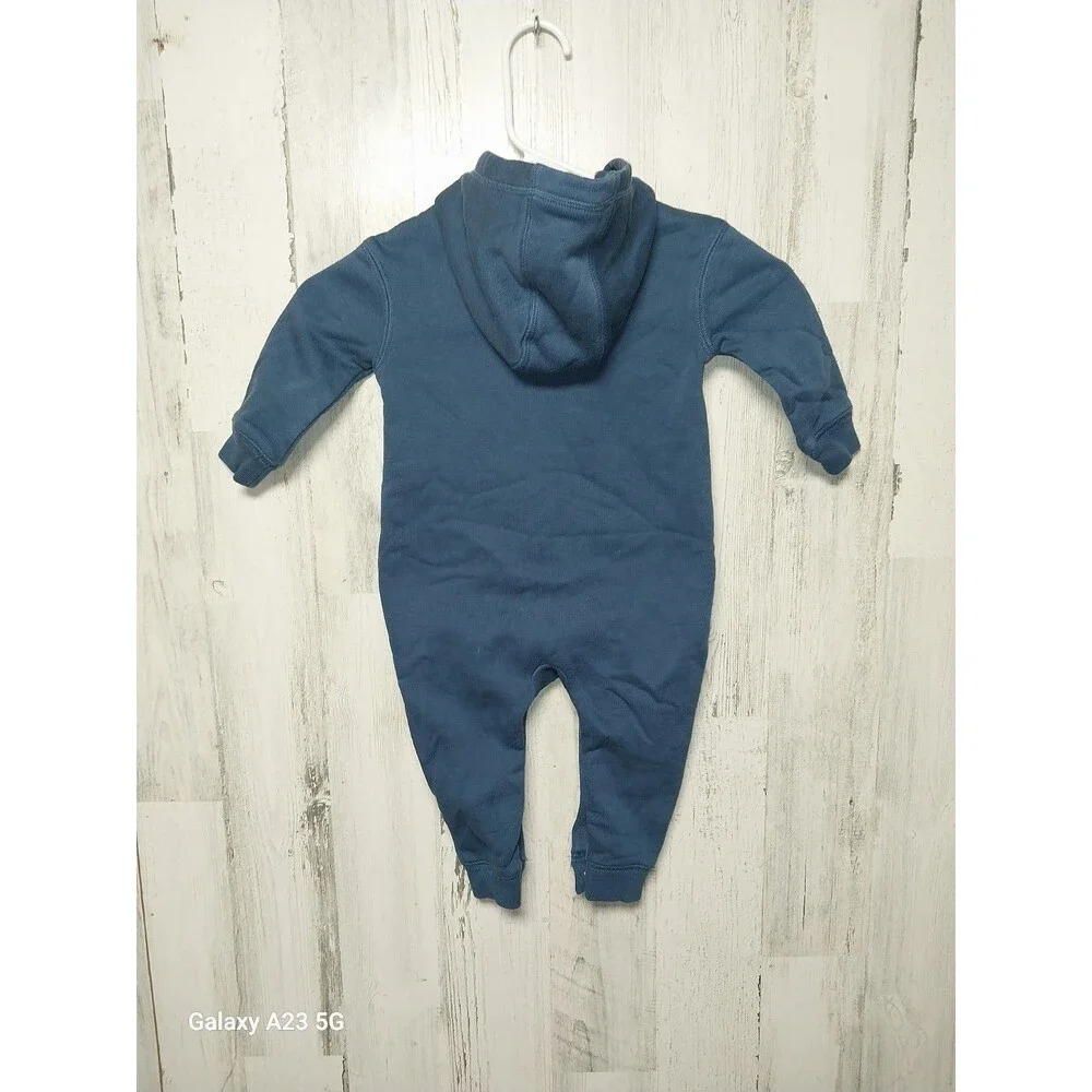 Baby Gap Flannel Lined One Piece Hoodie 12-18 Months